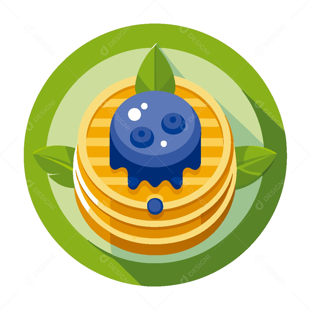 Panquecas Ilustração Vetor EPS