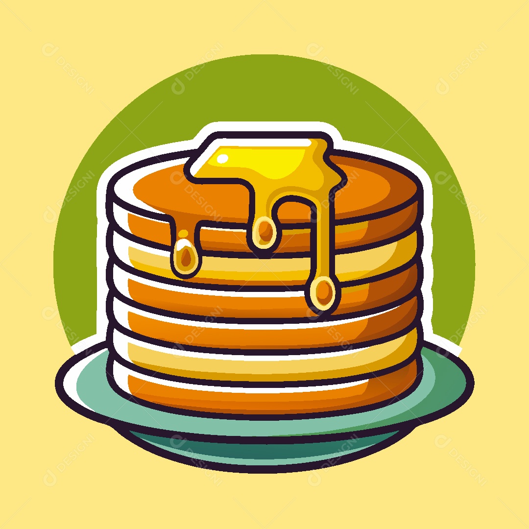 Panquecas Ilustração Vetor EPS