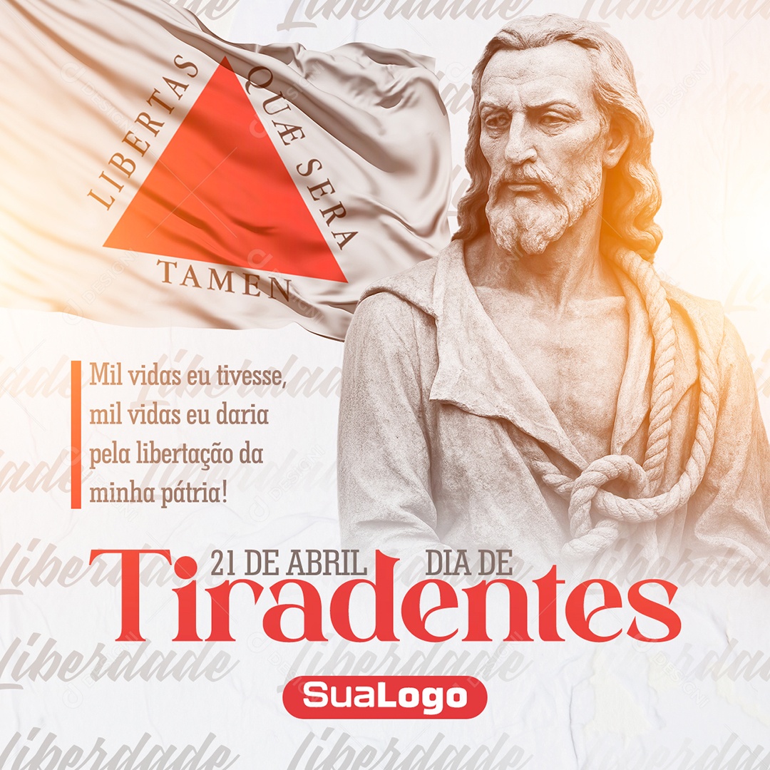Dia de Tiradentes 21 de Abril Social Media PSD Editável