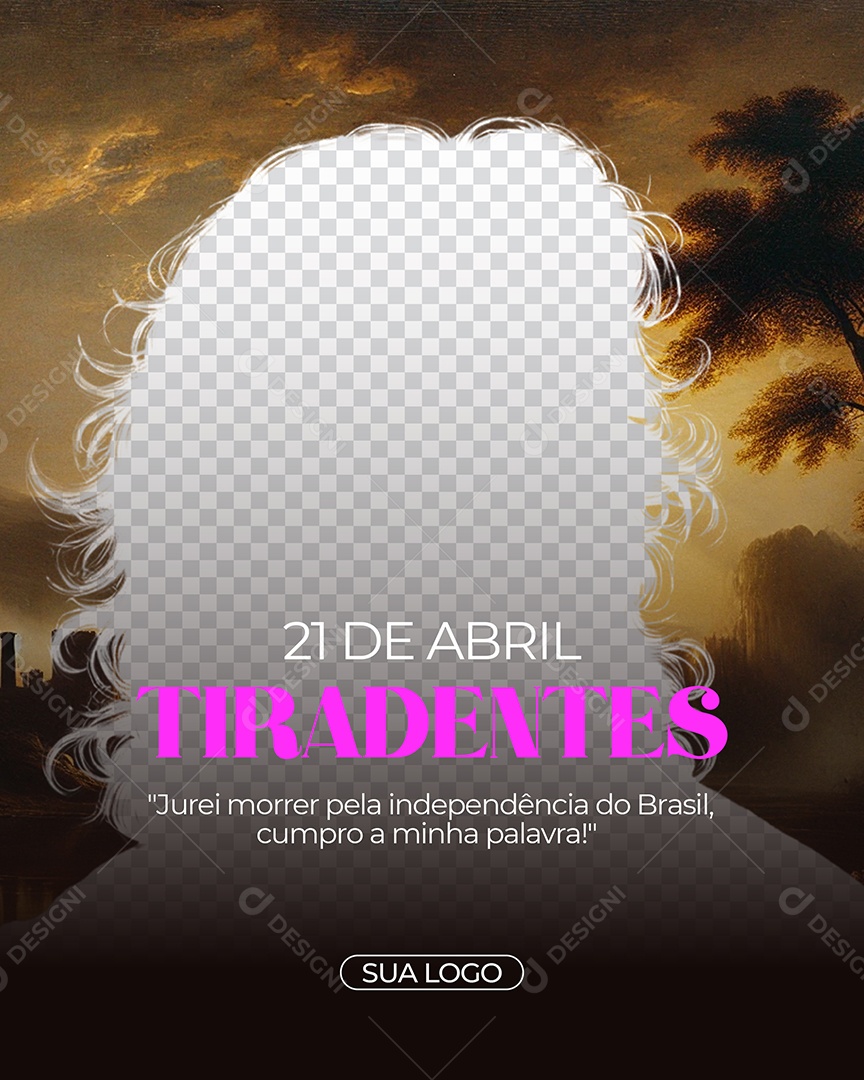Dia de Tiradentes 21 de Abril Social Media PSD Editável