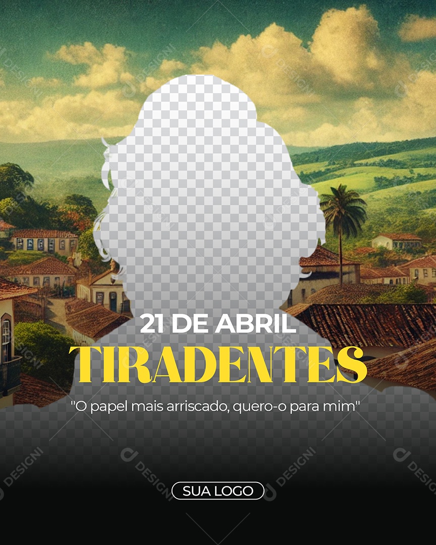 Dia de Tiradentes 21 de Abril Social Media PSD Editável