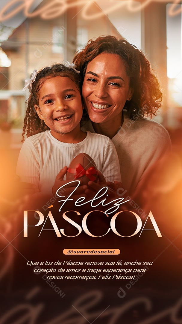 Story Feliz Páscoa 20 de Abril Renove sua Fé Social Media PSD Editável
