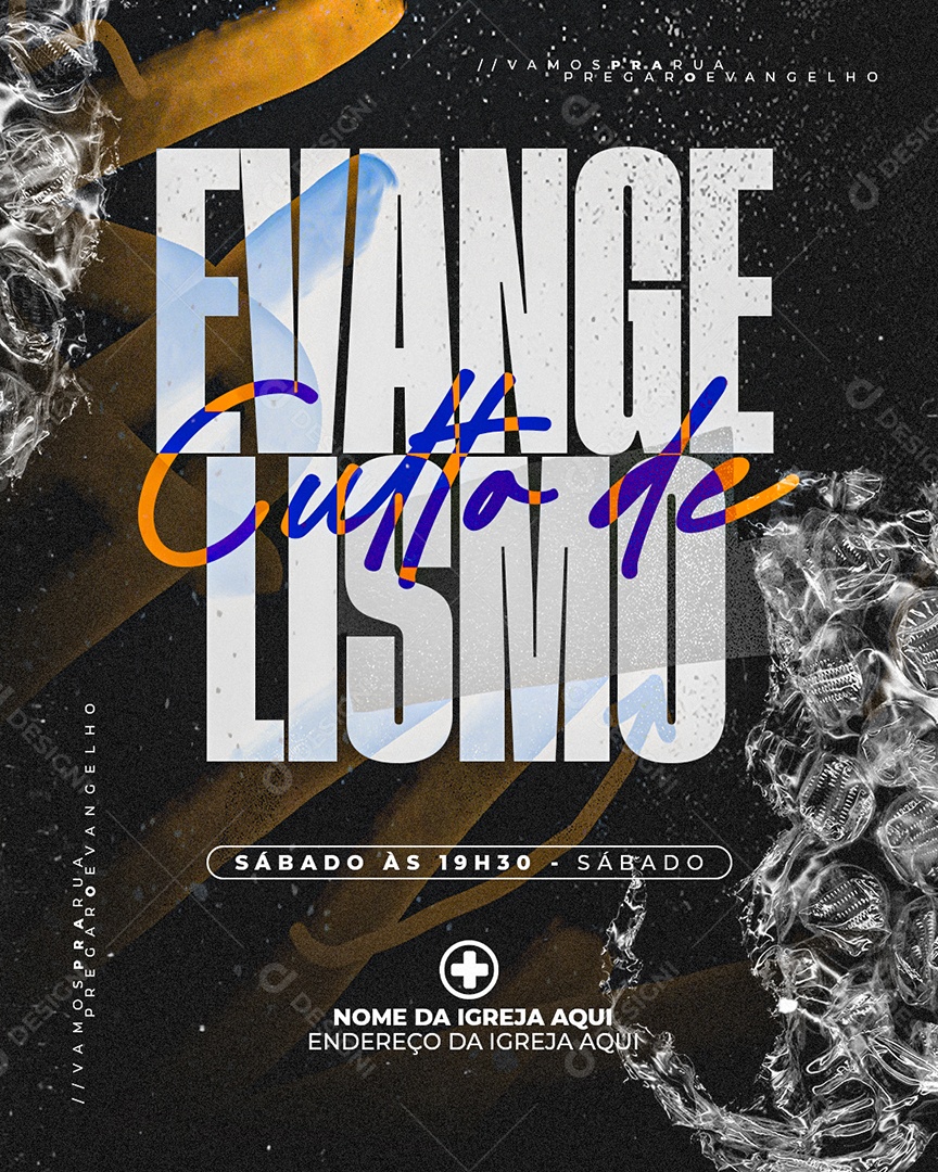 Evangelismo de Rua Social Media PSD Editável