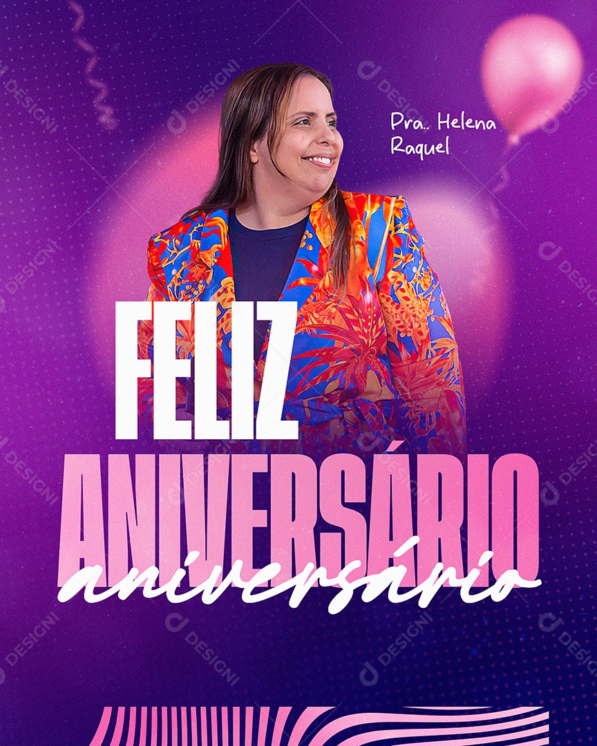 Feliz Aniversário Social Media PSD Editável