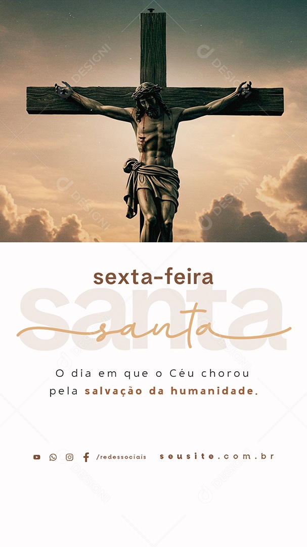 Story Sexta Feira Santa Social Media PSD Editável
