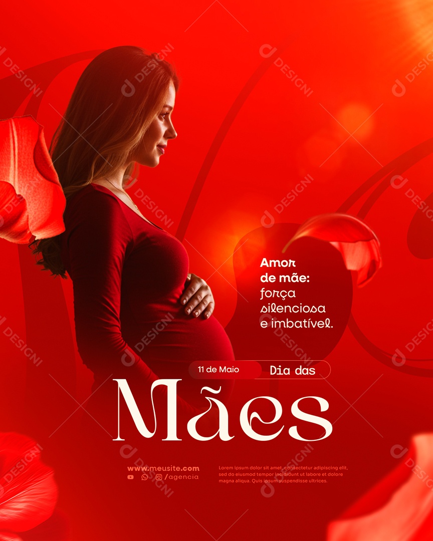 Feliz Dia Das Mães 12 de Maio Social Media PSD Editável