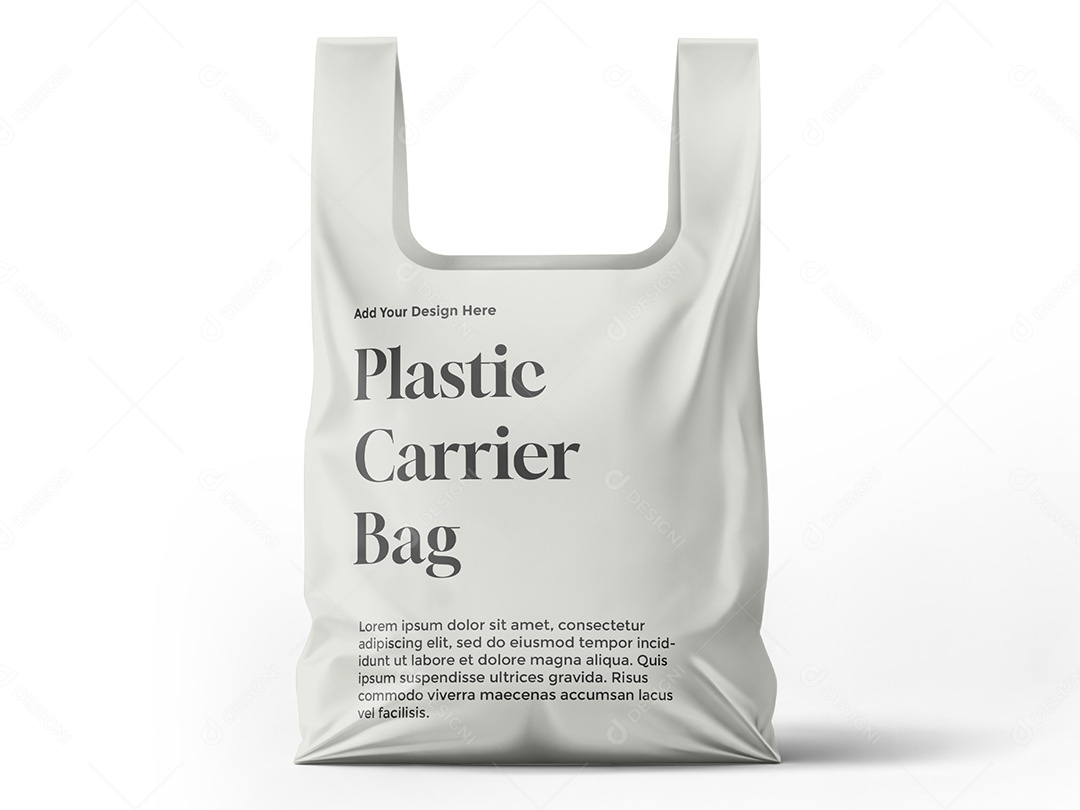 Sacola Plástica com Alça Mockup PSD Editável