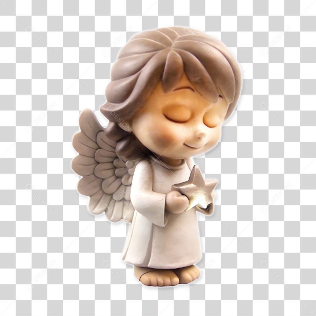 Personagem Boneco Anjo PNG Transparente