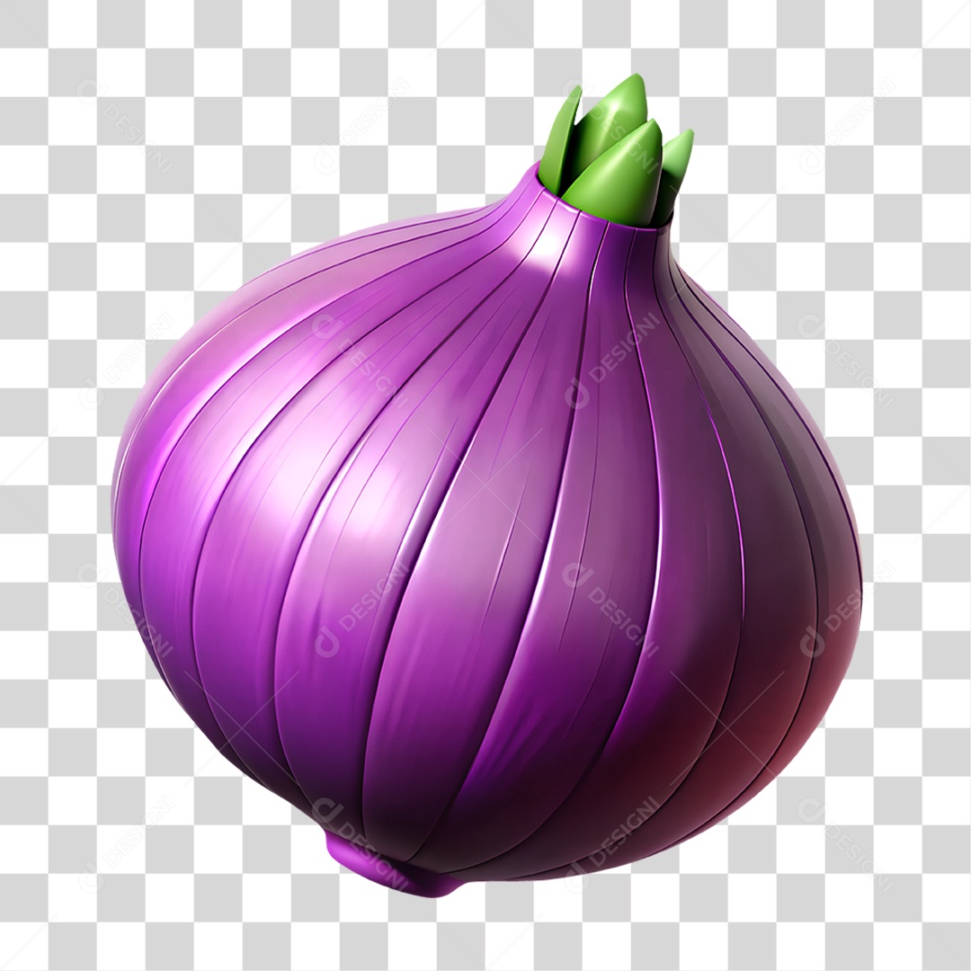 Cebola Roxa PNG Transparente