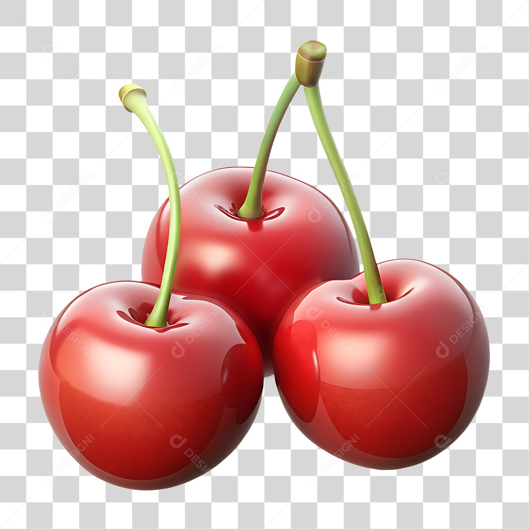 Frutas Cerejas PNG Transparente