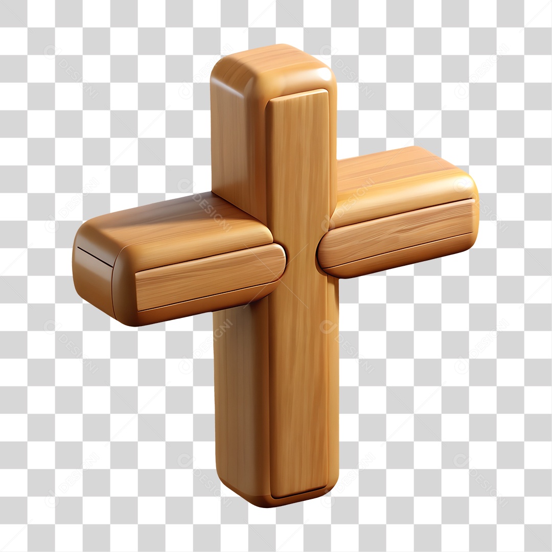 Cruz de Madeira PNG Transparente