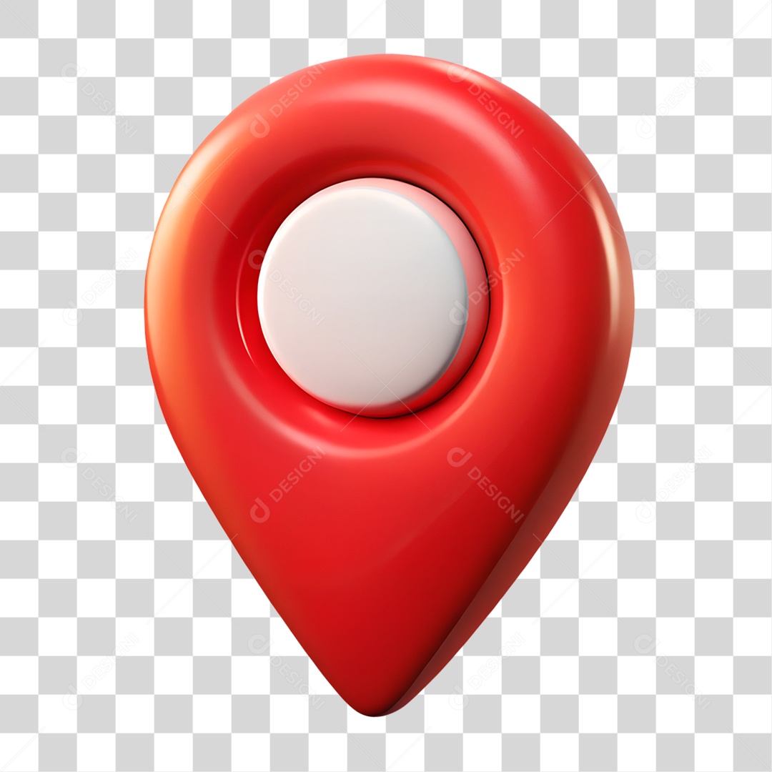 Ícone de Mapa Vermelho Pin Localização PNG Transparente