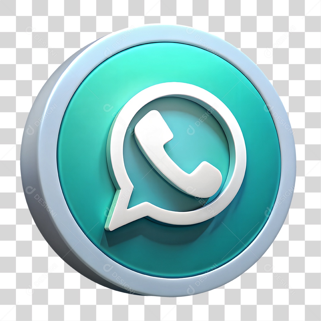 Ícone Plástico WhatsApp PNG Transparente
