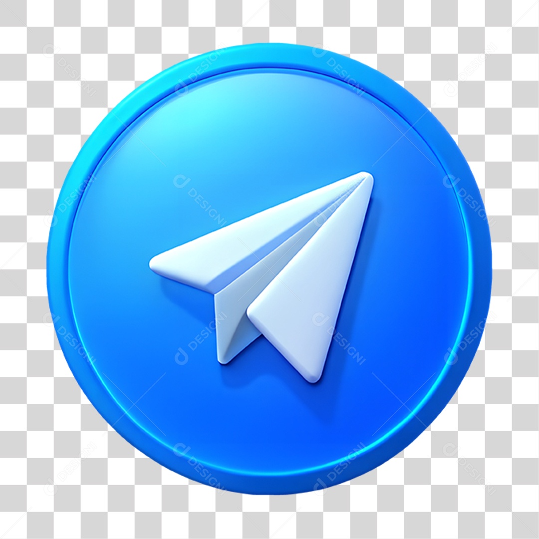 Ícone Telegram PNG Transparente