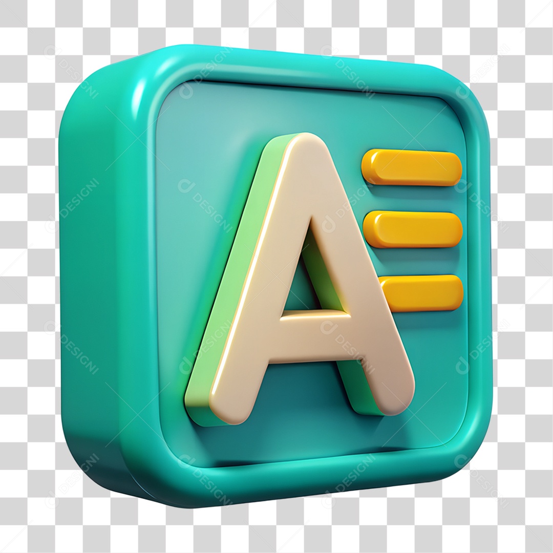 Ícone Texto PNG Transparente