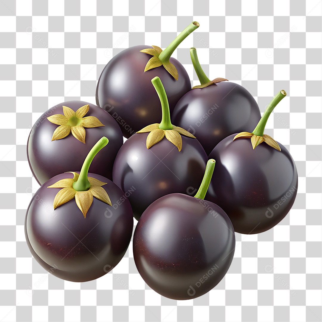 Jaboticabas Frutas PNG Transparente