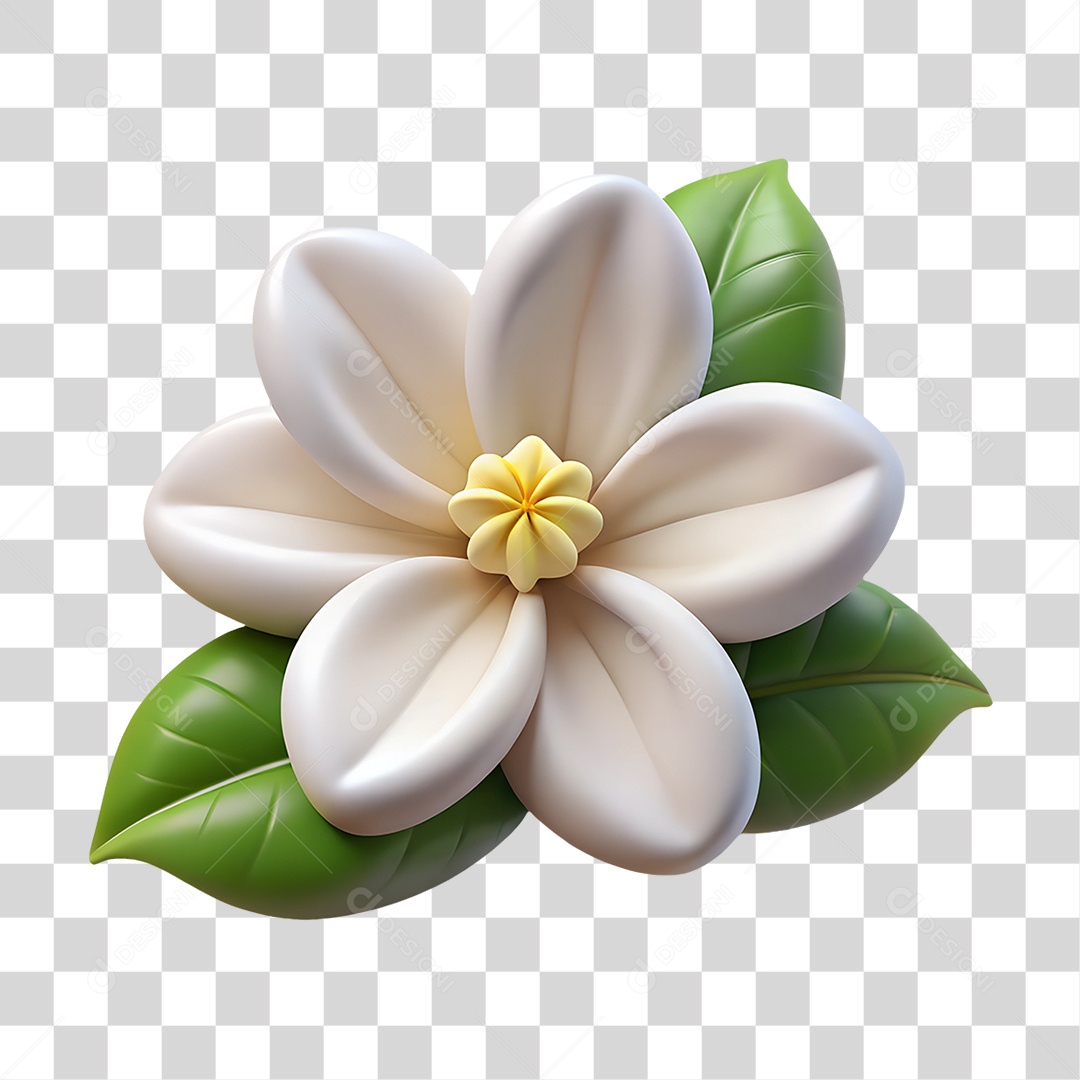 Jasmim Branco Flores PNG transparente