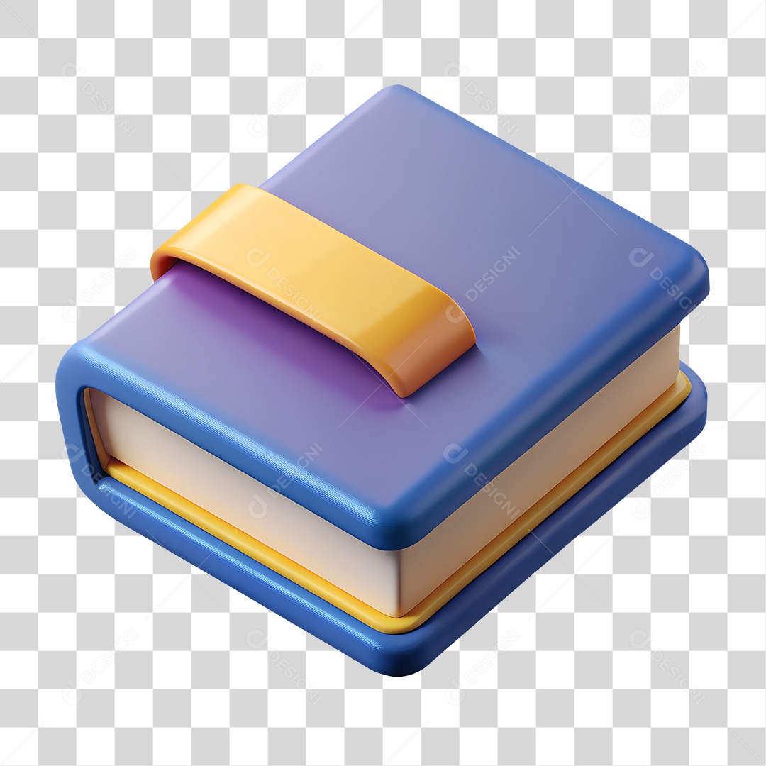Livro Azul PNG Transparente