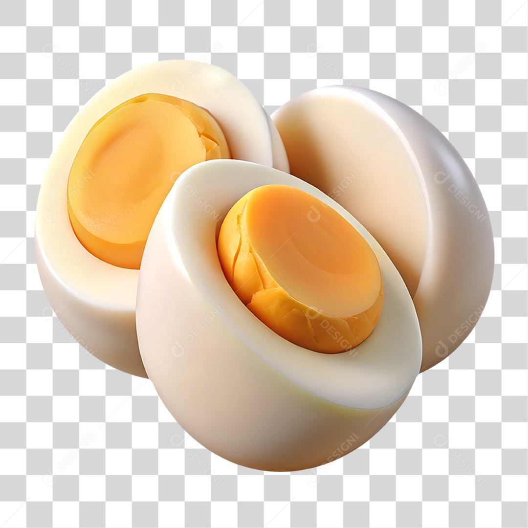 Ovos Cozidos PNG Transparente