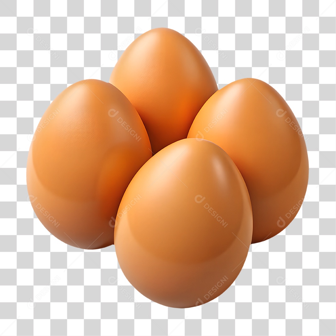 Ovos de Galinha Vermelhos PNG Transparente