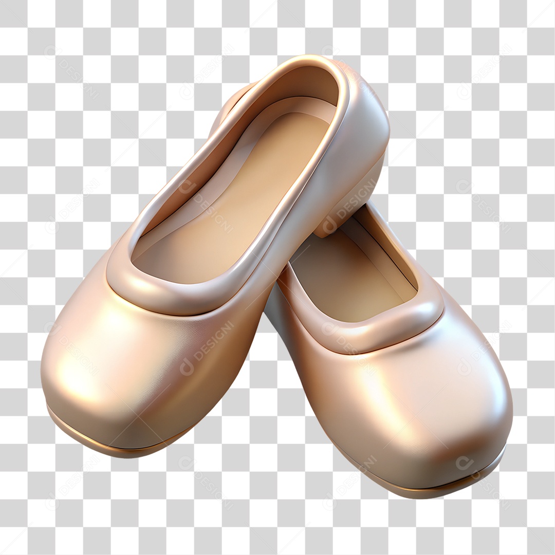 Par de Sapatilhas de Balé PNG Transparente