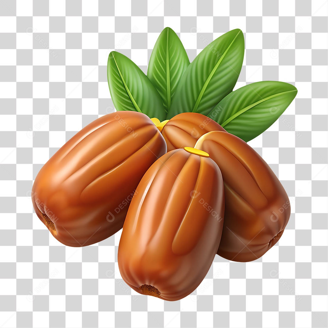 Tâmaras Elemento 3D PNG Transparente