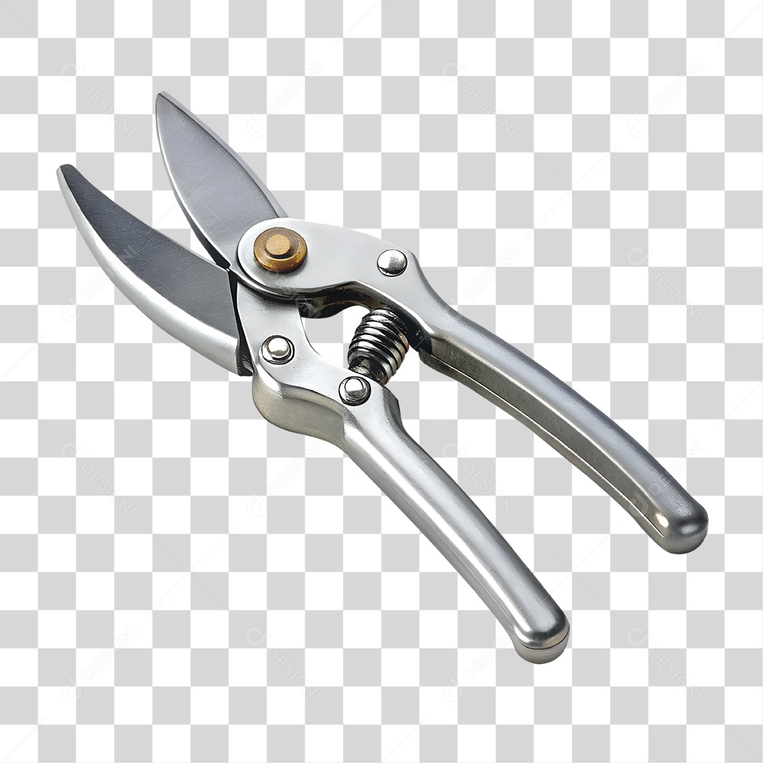 Tesoura de Jardinagem Elemento 3D PNG Transparente