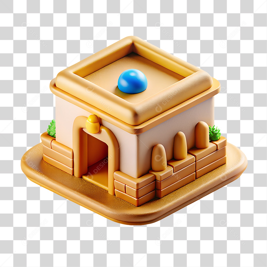 Restaurante Egípcio Isométrico PNG Transparente