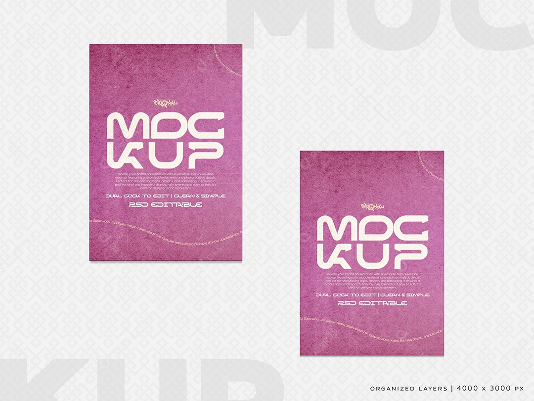 Adesivo Mockup PSD Editável