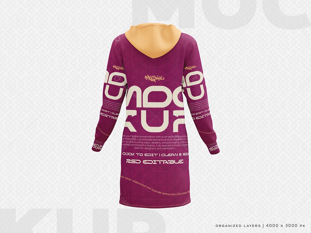 Vestido de Tênis Mockup PSD Editável