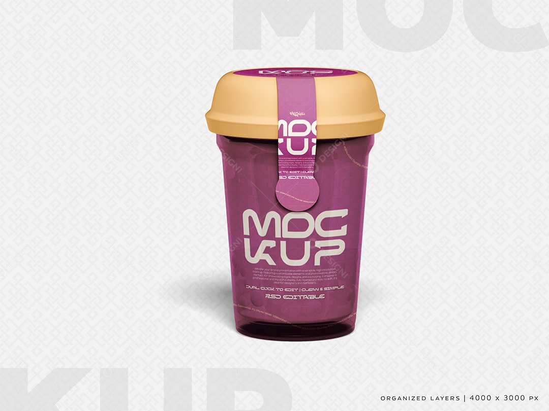 Xícara Mockup PSD Editável
