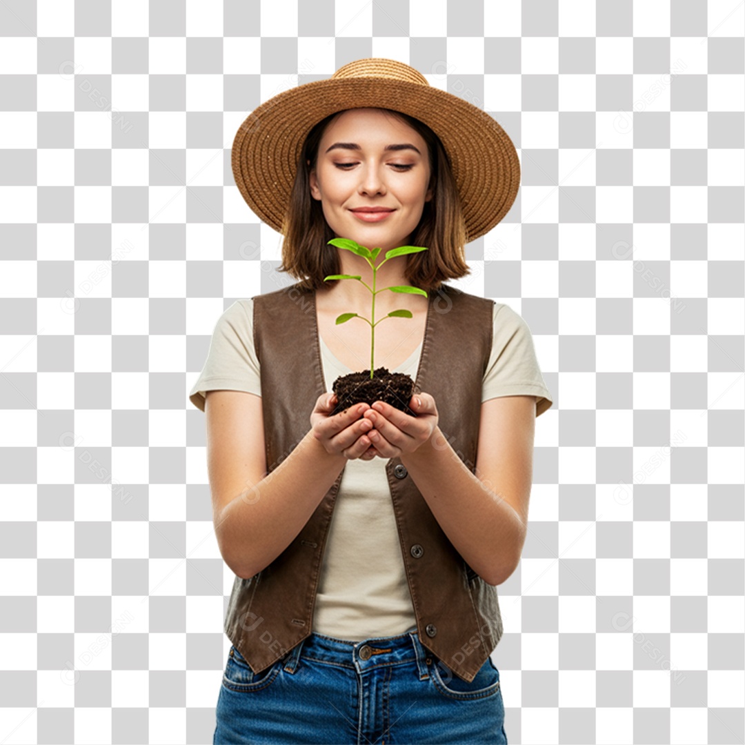 Trabalhadora Rural PNG Transparente