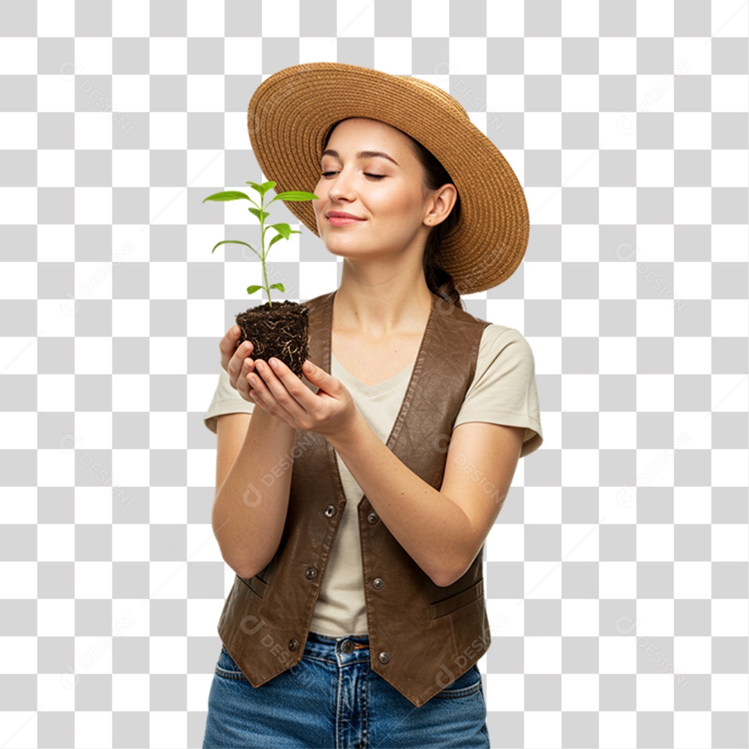 Trabalhadora Rural PNG Transparente