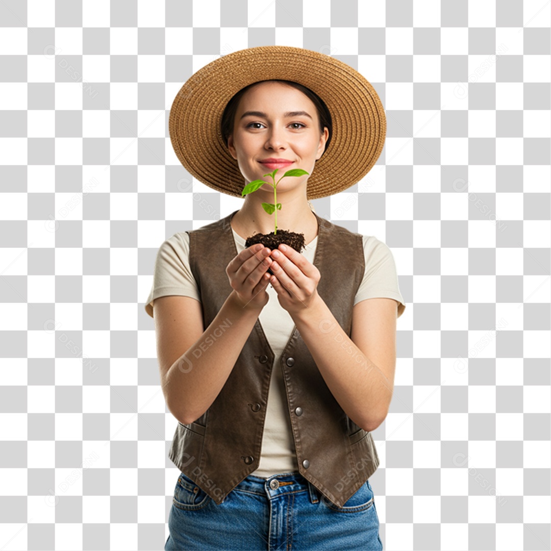 Trabalhadora Rural PNG Transparente