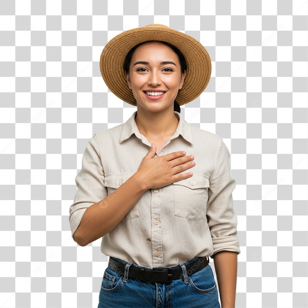 Trabalhadora Rural PNG Transparente