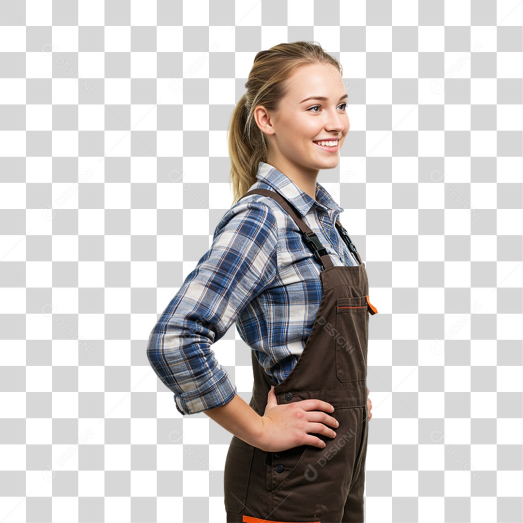 Trabalhadora Rural PNG Transparente