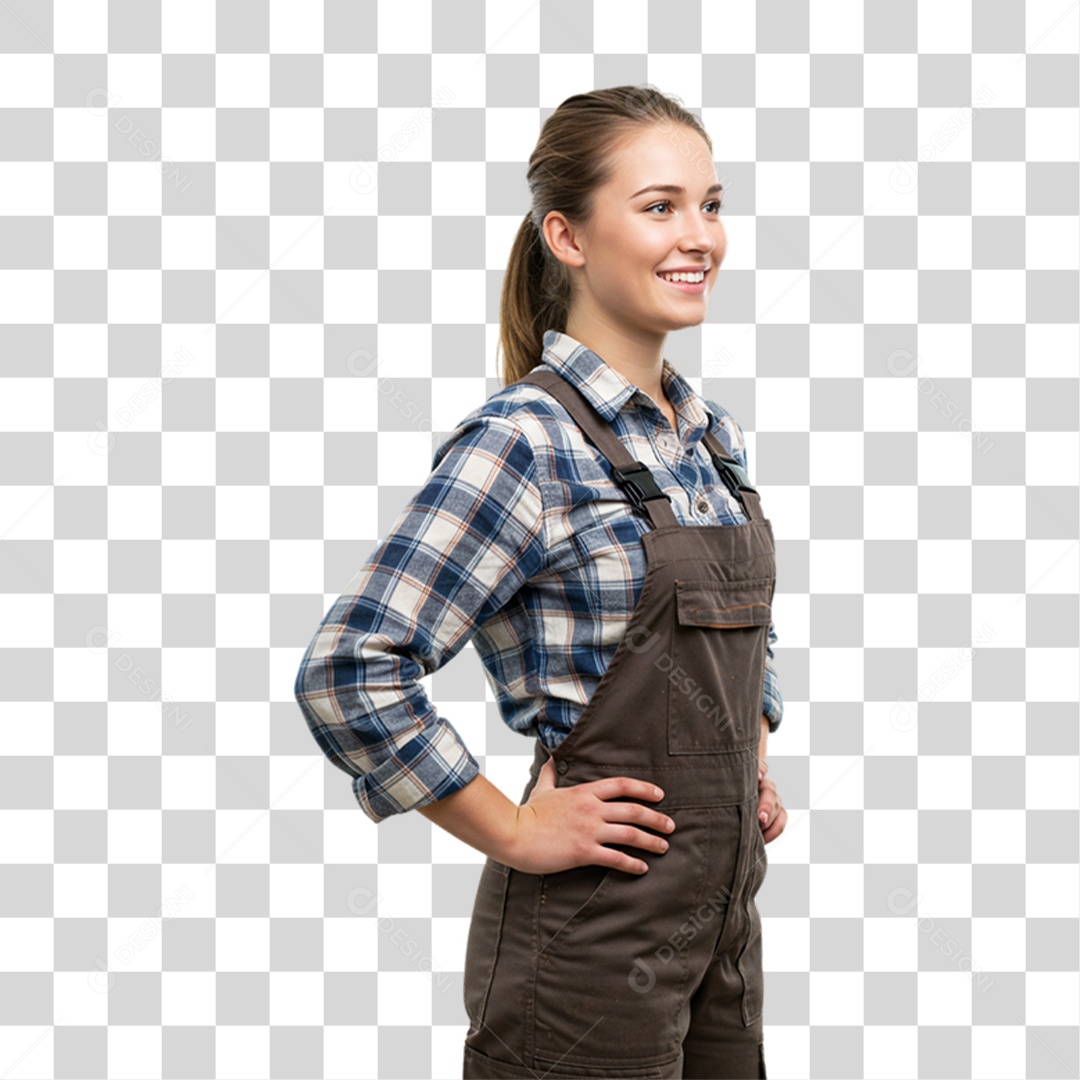 Trabalhadora Rural PNG Transparente