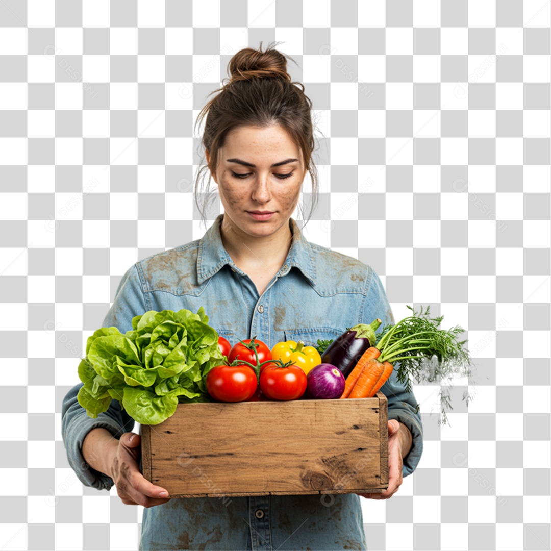 Trabalhadora Rural PNG Transparente