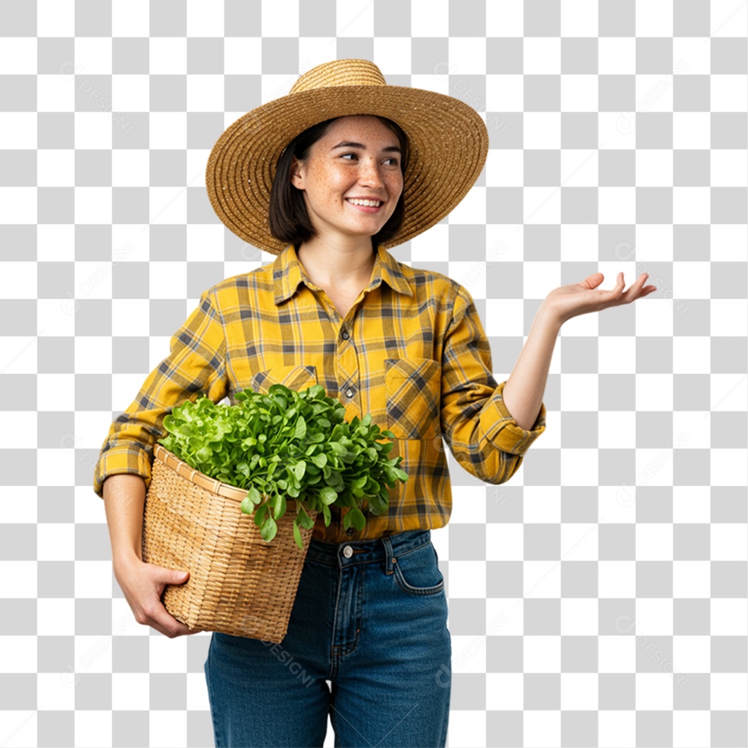 Trabalhadora Rural PNG Transparente