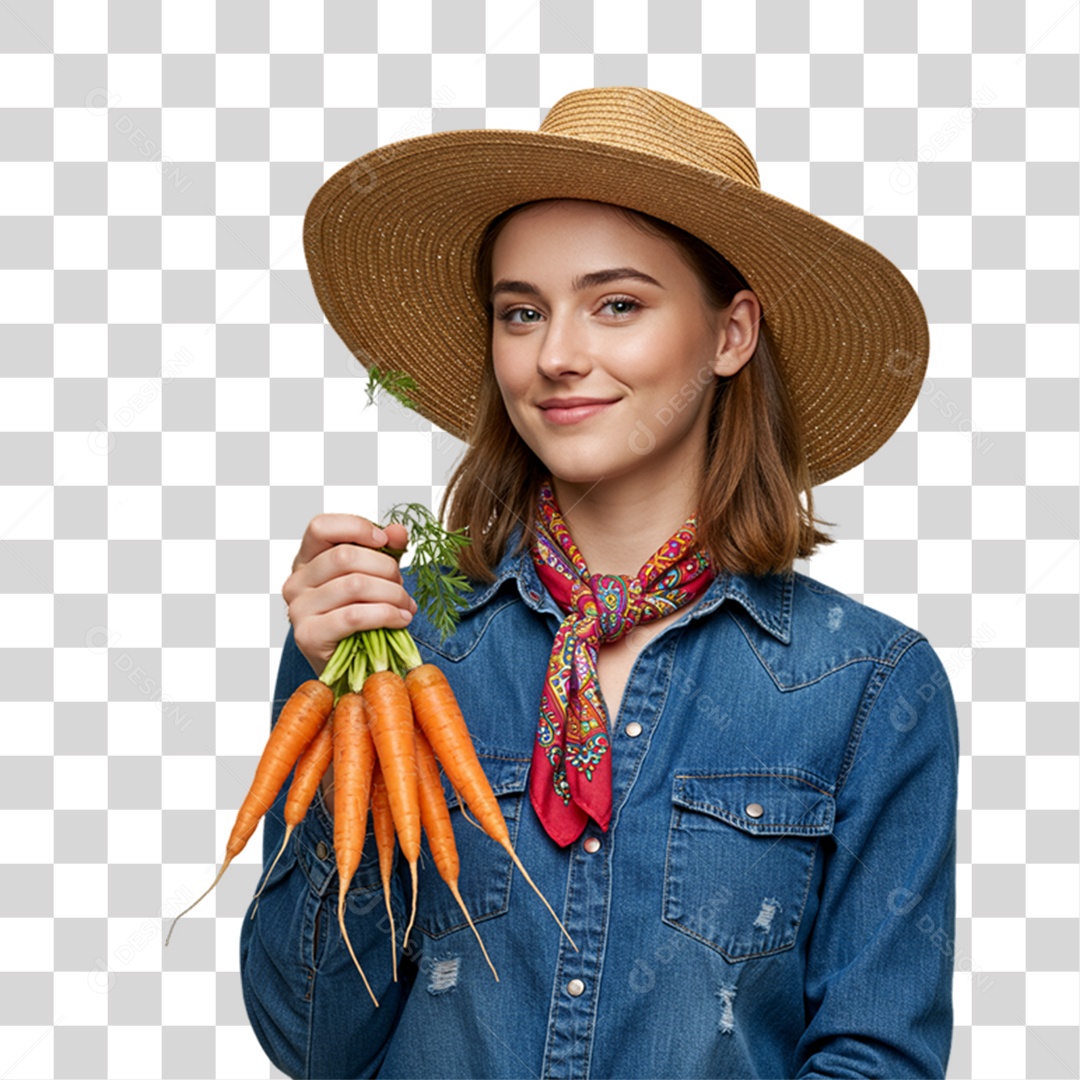 Trabalhadora Rural PNG Transparente