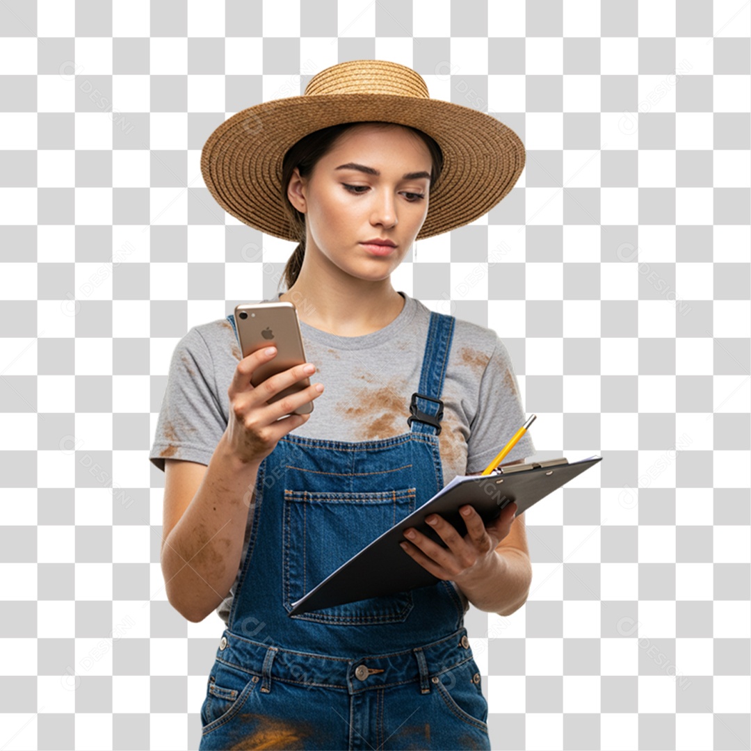 Trabalhadora Rural PNG Transparente