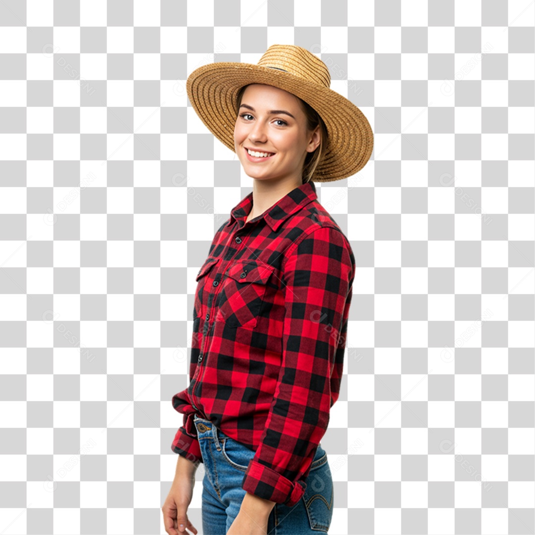 Trabalhadora Rural PNG Transparente