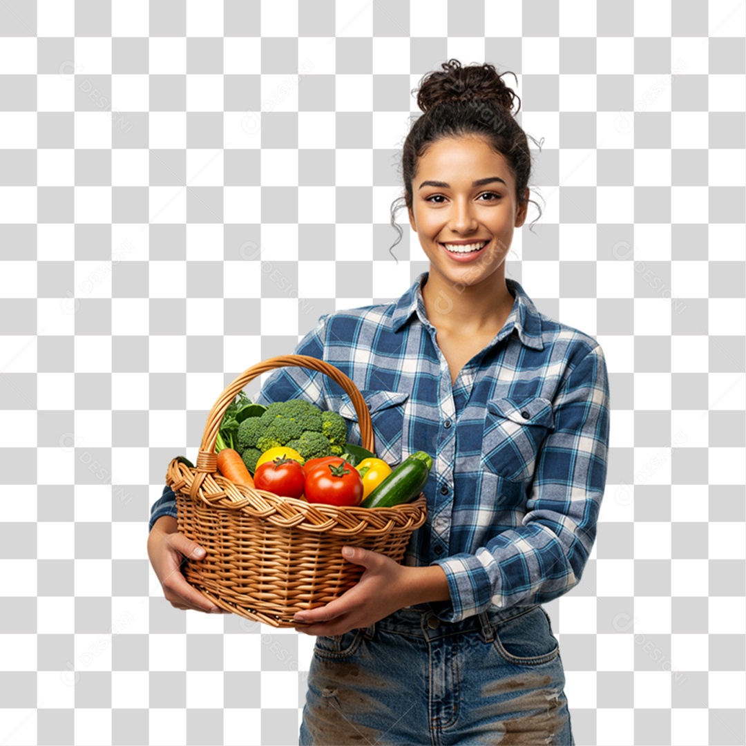 Trabalhadora Rural PNG Transparente