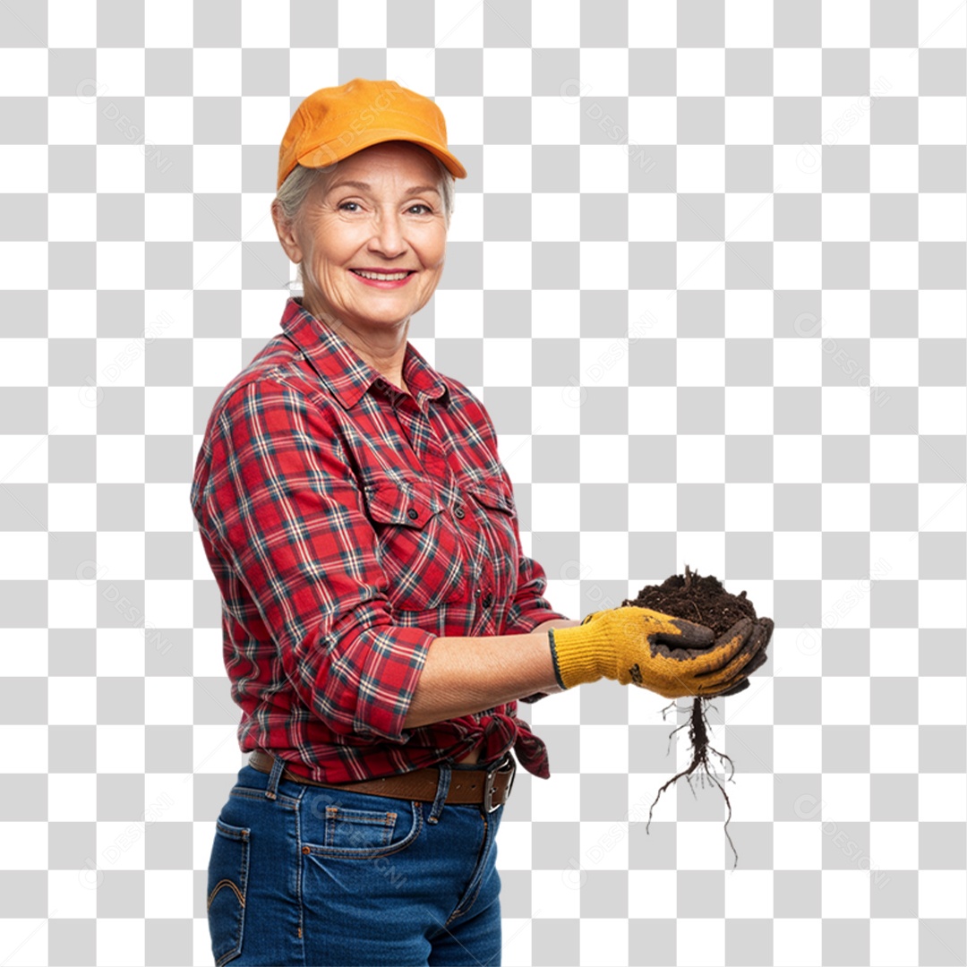 Trabalhadora Rural PNG Transparente