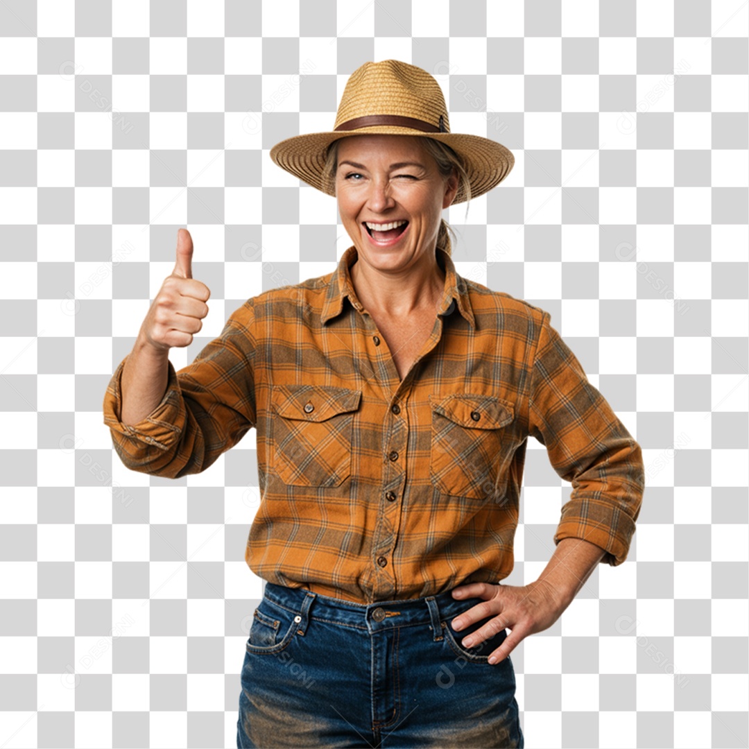 Trabalhadora Rural PNG Transparente