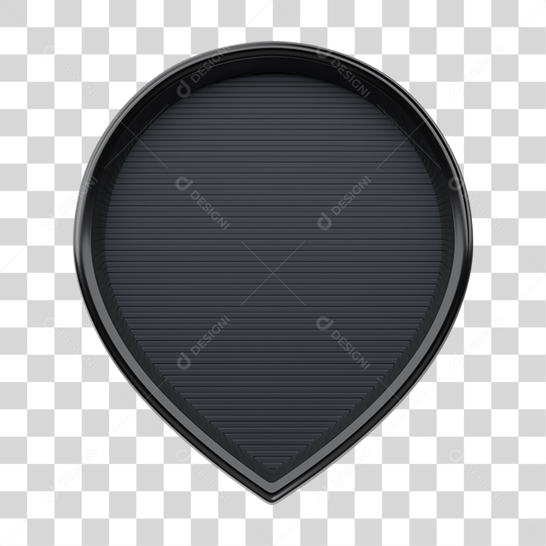 Elemento 3D Placa Pin de Localização PNG Transparente