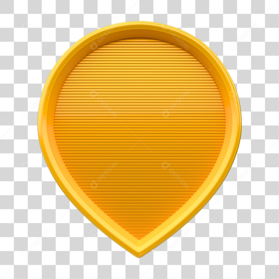 Elemento 3D Placa Pin de Localização PNG Transparente