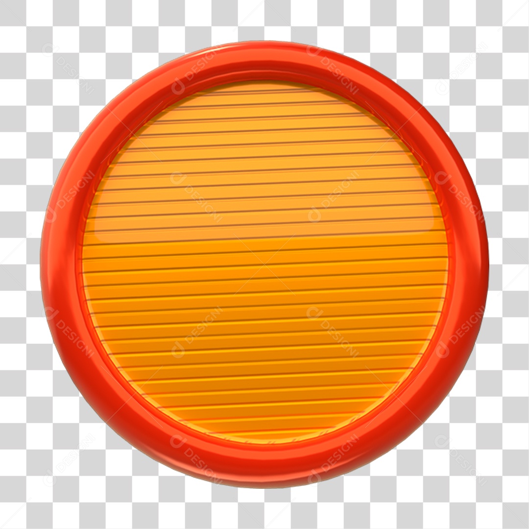 Elemento 3D Placa Grades PNG Transparente