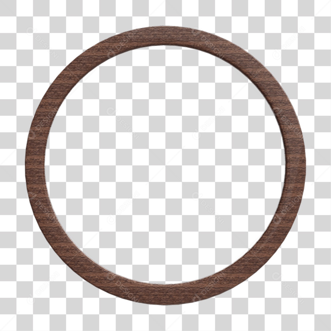 Elemento 3D Placa Redonda PNG Transparente