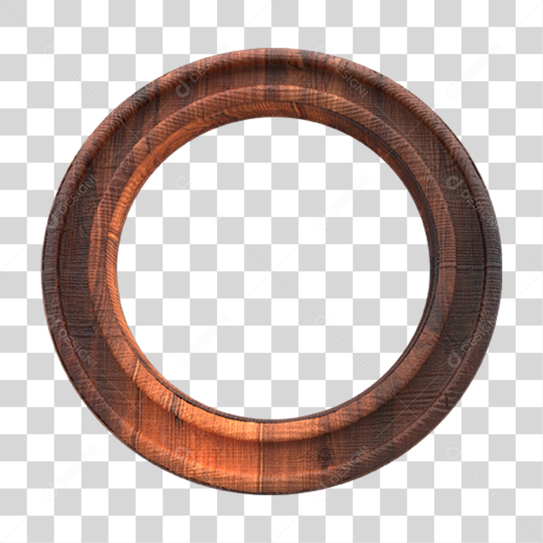 Elemento 3D Placa Redonda PNG Transparente